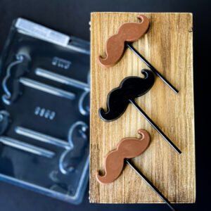 Molde para Chocolate Paleta Bigote Handlebar – Forma Simple de Acetato | BWB 9356