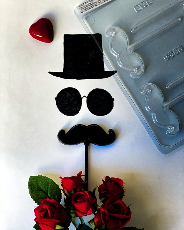 Molde para Chocolate Paleta Bigote Handlebar – Forma Simple de Acetato | BWB 9356 - Imagen 2