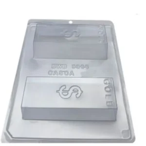 Molde para Chocolate Barra de Oro – Forma Especial 3 Partes con Silicona | BWB 9906