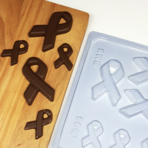 Molde para Chocolate Lazo de Concientización – 10 Cavidades | BWB 9819