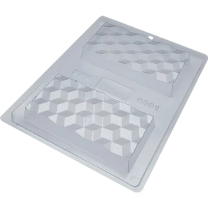 Molde para Chocolate Tablete 3D – Forma Especial 3 Partes con Silicona | BWB 9891