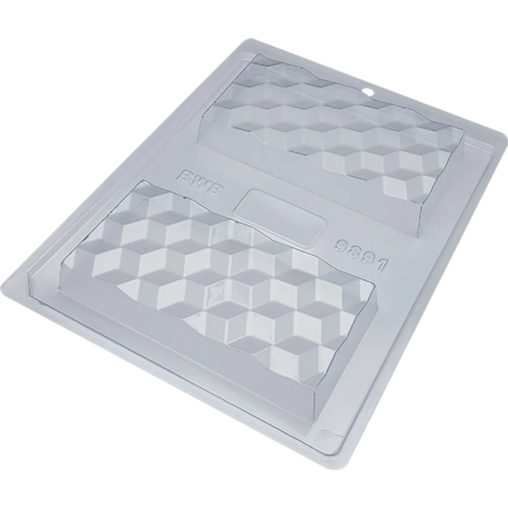 Molde para Chocolate Tablete 3D – Forma Especial 3 Partes con Silicona | BWB 9891