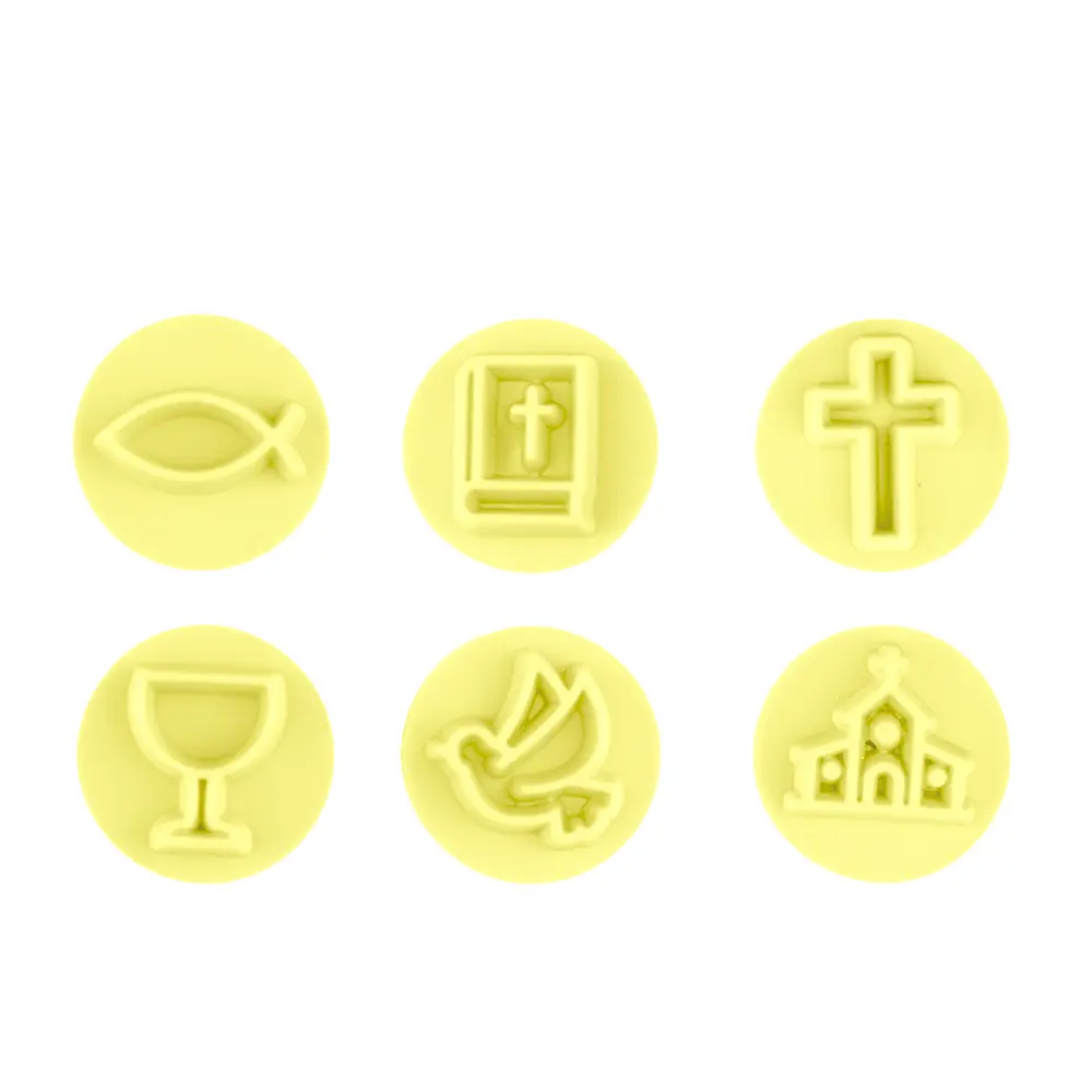Kit Sellos Bautizo – 6 Diseños Religiosos + Cabo | BlueStar - Imagen 2